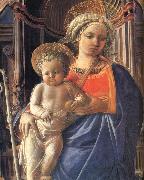 Fra Filippo Lippi Details of Madonna and Child with Angels,St Frediano and St Augustine oil painting reproduction